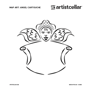 JKB - Angel Cartouche Stencil