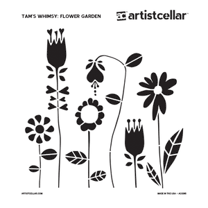 TL - Flower Garden Stencil
