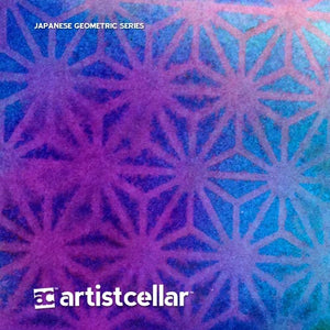 Japanese Geometric Series Four-Stencil Set