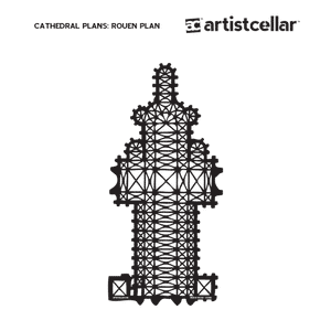 Rouen Plan Stencil