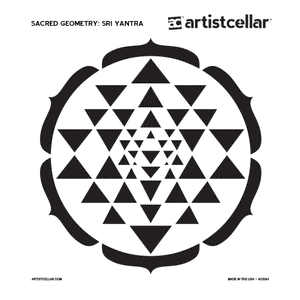 Sri Yantra Stencil