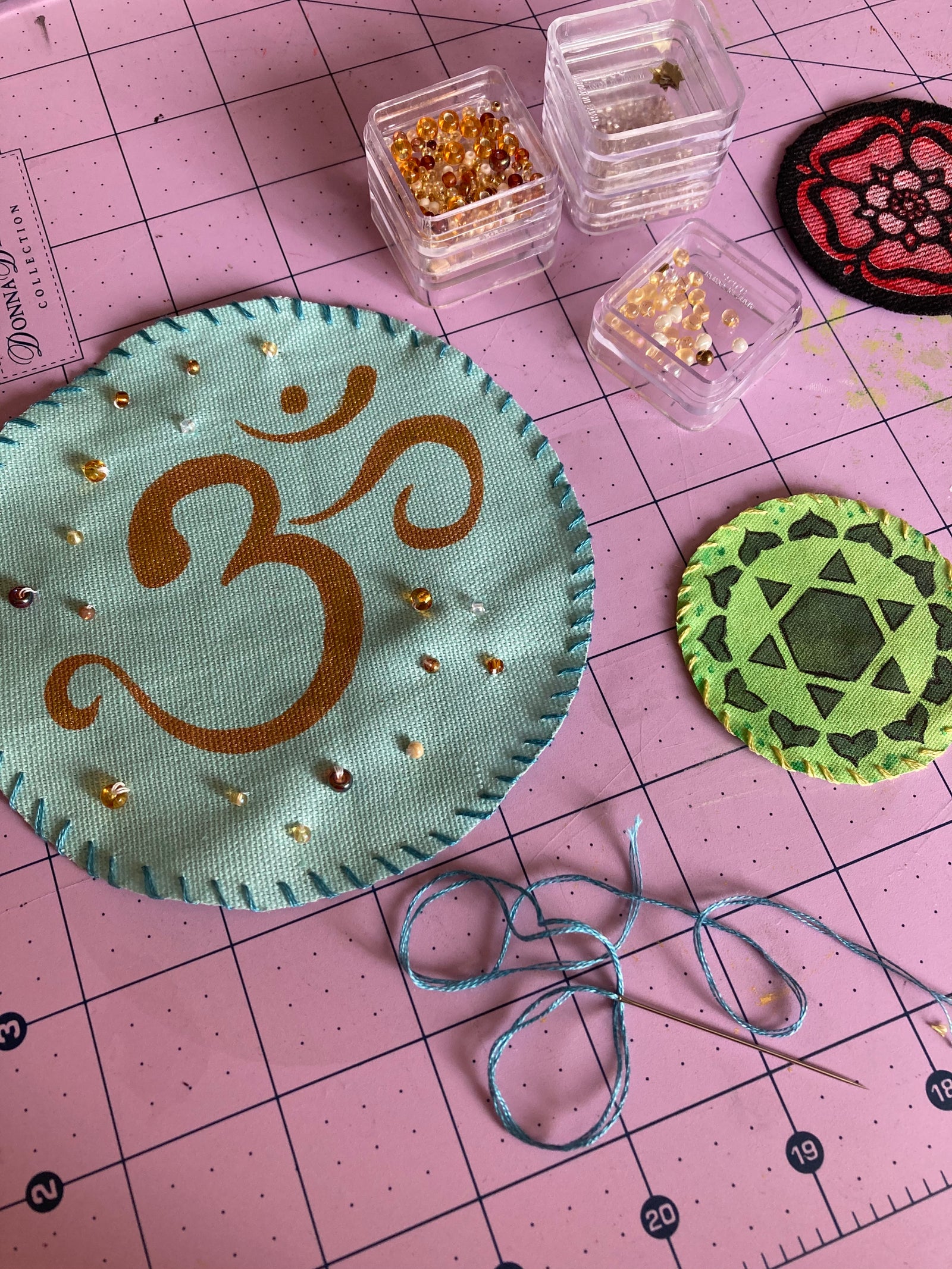 Making fabric patches - Artistcellar