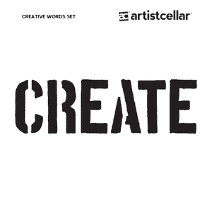 Creative Words Pocket Stencil 4-Stencil Set