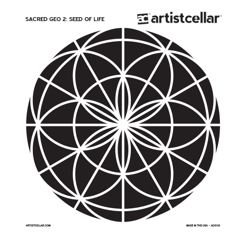Sacred Geometry 2 Series Stencils - Artistcellar